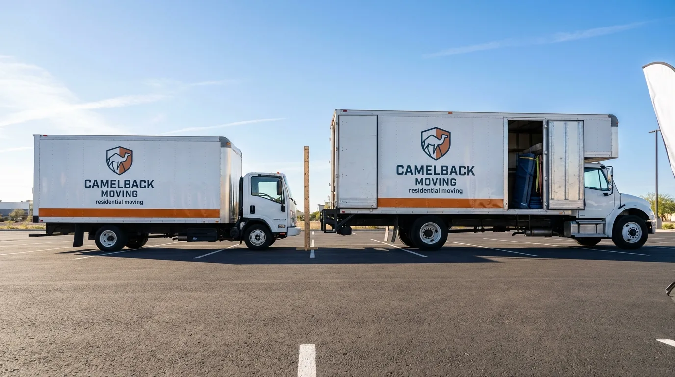 Moving truck size capacity guide in Keedysville